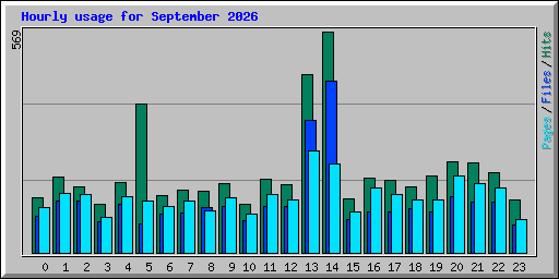 Hourly usage for September 2026