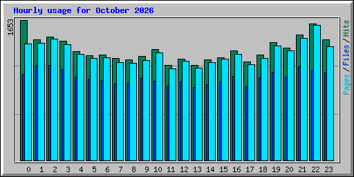 Hourly usage for October 2026